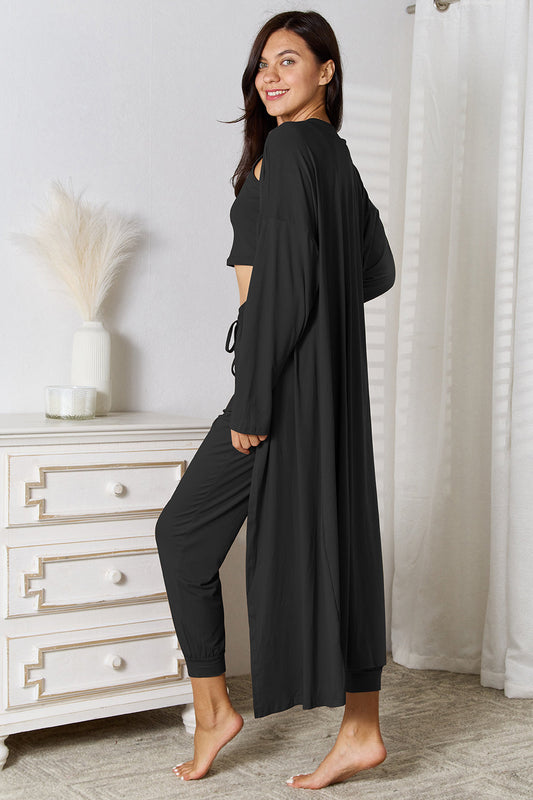 Hazel Blues® |  Tank, Pants, and Cardigan Set with Pockets