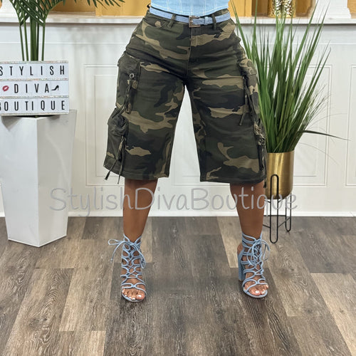 Casual Flex Camo Jorts up to 3XL