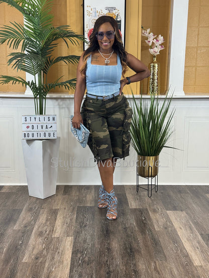 Casual Flex Camo Jorts up to 3XL
