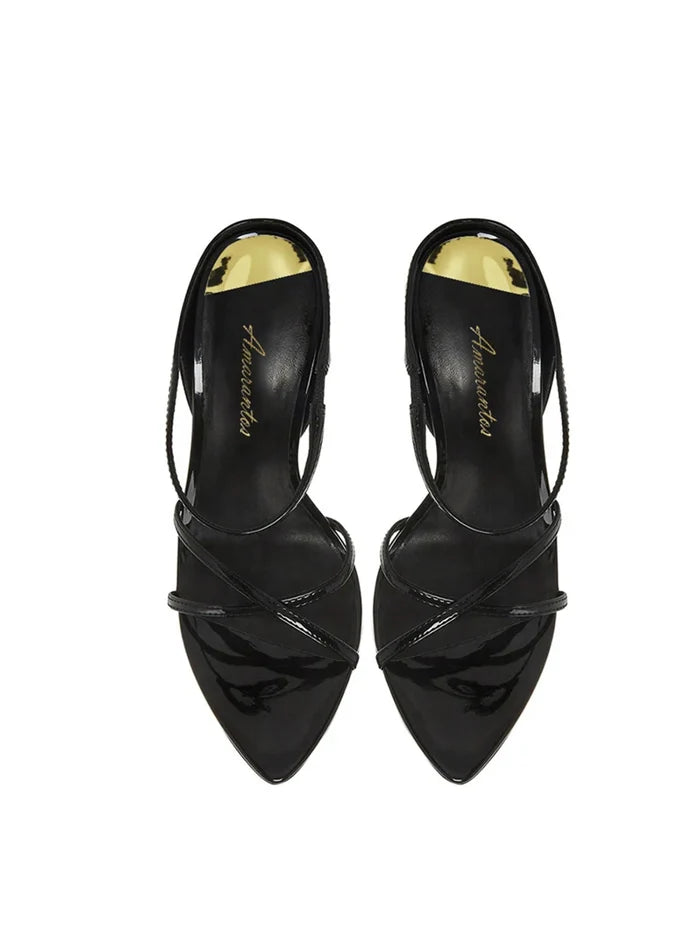 Crisscross High Heel Sandals Inspired By Saint Laurent