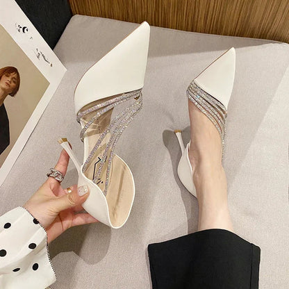 Crystal Trim High Heel Pumps