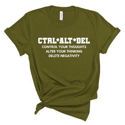 CTRL+ALT+DEL T-Shirt (White Print)