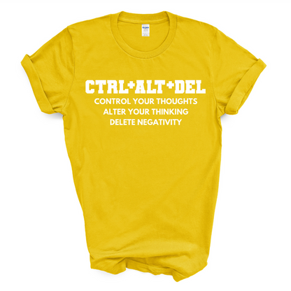CTRL+ALT+DEL T-Shirt (White Print)