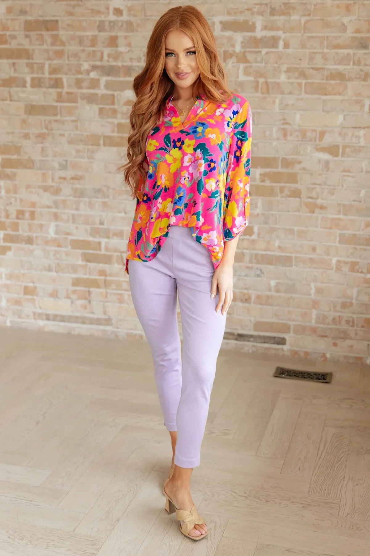 Hazel Blues® |  Magic Ankle Crop Skinny 26" Pants in Twelve Colors