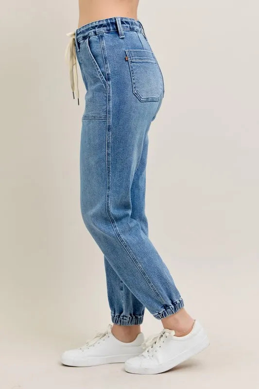 Hazel Blues® | Judy Blue High Waist Denim Jogger