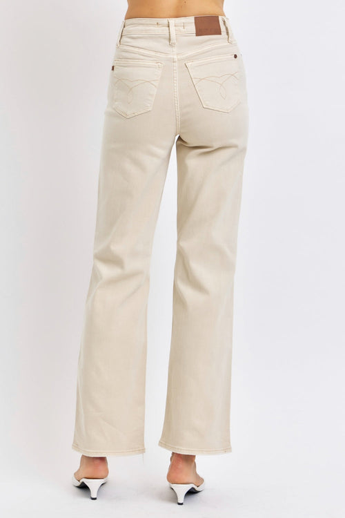 Hazel Blues® |  Judy Blue High Waist Distressed Wide Leg Jeans