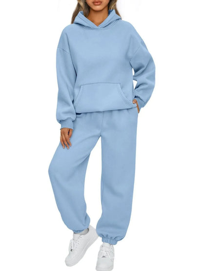 Hazel Blues® | Kangaroo Pocket Hoodie and Joggers Set