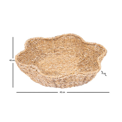 ELSA - Corbeille en fibres naturelles marron