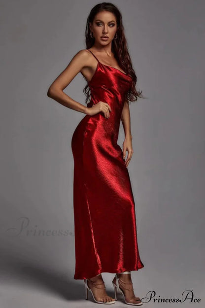 Emily Metallic Gold Maxi Dress