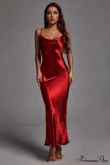 Emily Metallic Gold Maxi Dress