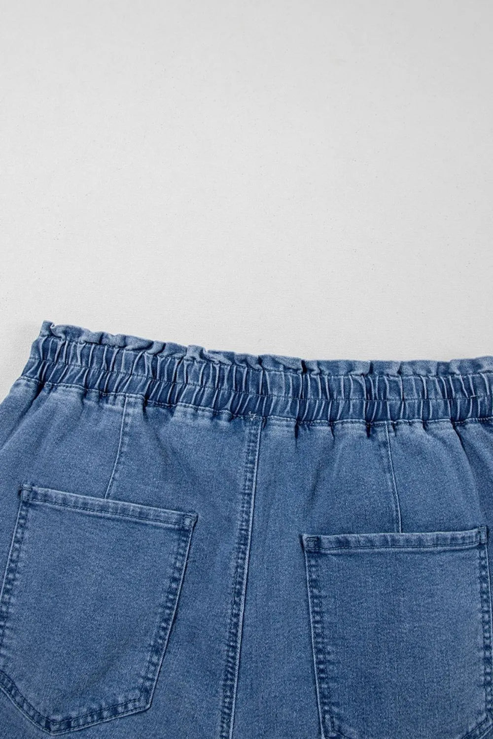 Hazel Blues® |  Drawstring High Waist Denim Shorts with Pockets