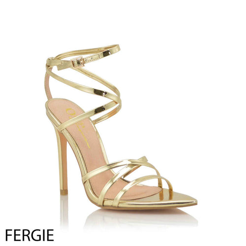 Fergie Strappy Heel (Gold)