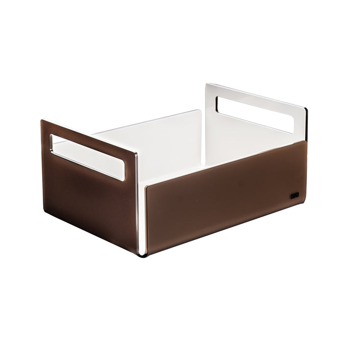 Satin Brown/White