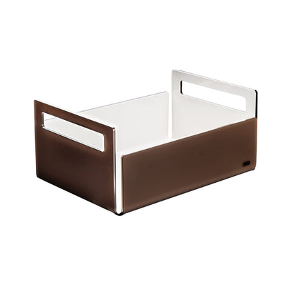 Satin Brown/White