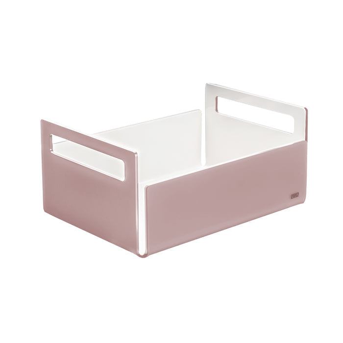 Satin Powder Pink/White