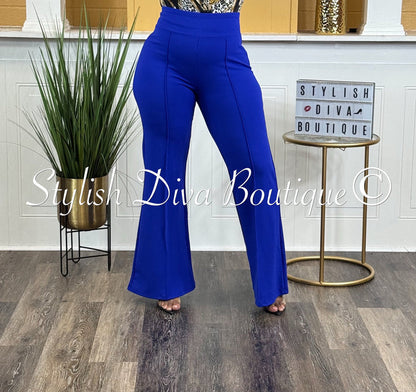 Gia Flare Pants (Bright Blue)