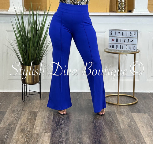 Gia Flare Pants (Bright Blue)