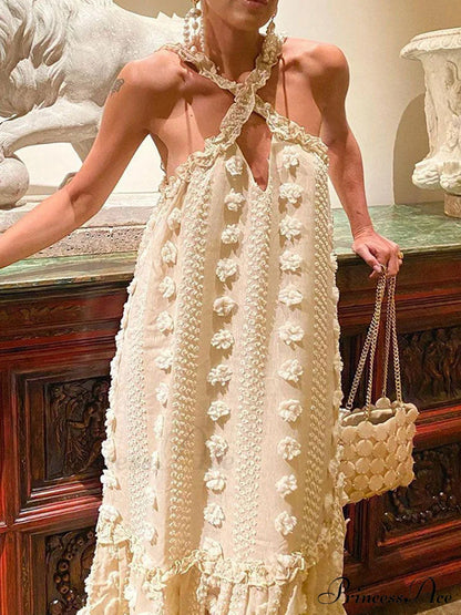 Halter Tassel Graceful Boho Dress