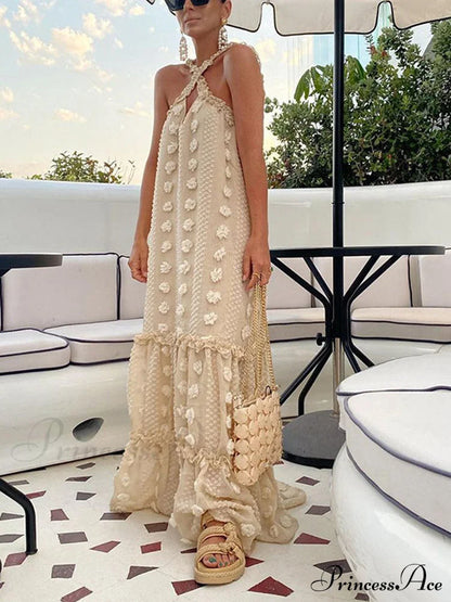 Halter Tassel Graceful Boho Dress