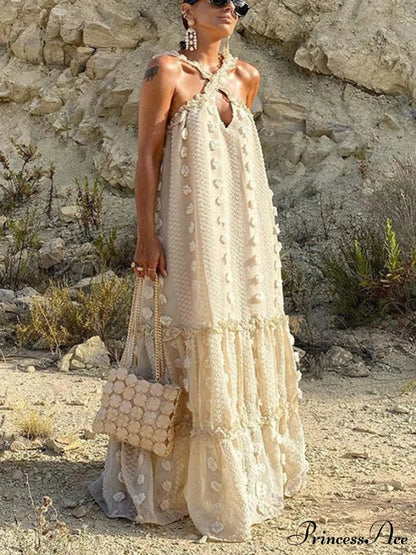 Halter Tassel Graceful Boho Dress