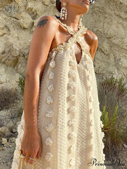 Halter Tassel Graceful Boho Dress
