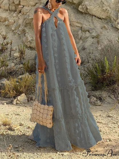 Halter Tassel Graceful Boho Dress