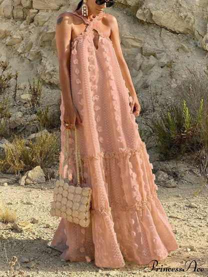 Halter Tassel Graceful Boho Dress
