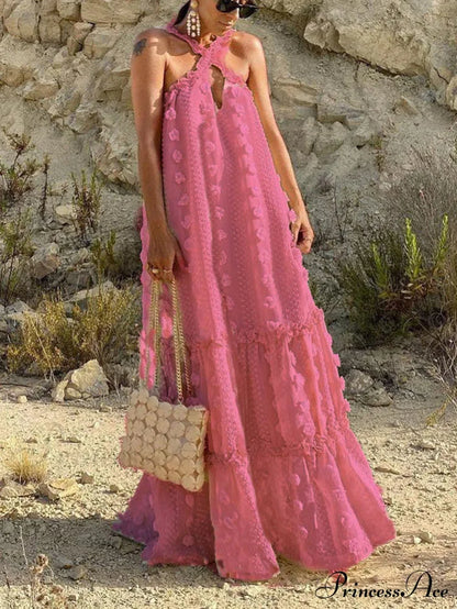 Halter Tassel Graceful Boho Dress
