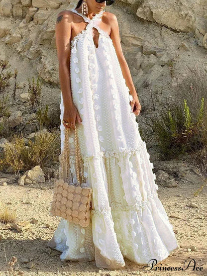 Halter Tassel Graceful Boho Dress