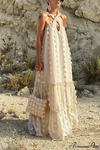 Halterneck Elegant Cake Dress