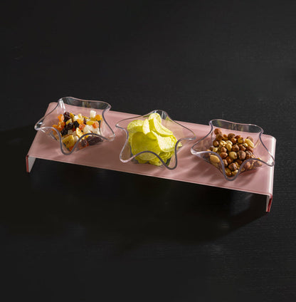 Happy Time Tray With 3 Bowls Like Water