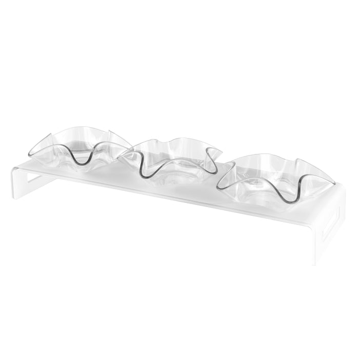 Happy Time Tray With 3 Bowls Like Water