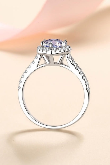Hazel Blues® | 1 Carat Moissanite Heart-Shaped Ring