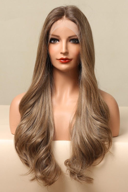 Hazel Blues® | 13*2" Lace Front Wigs Synthetic Long Wave 26" 150% Density in Golden Brown
