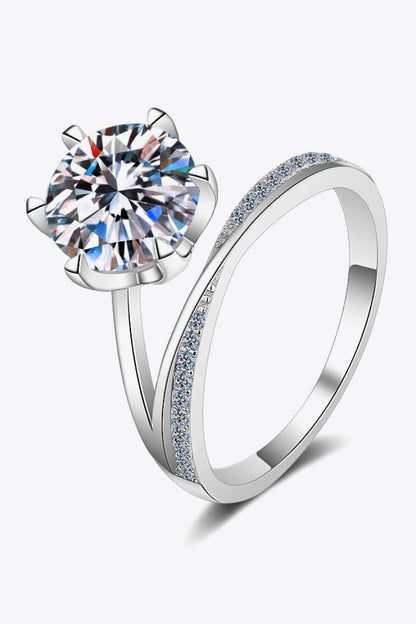 Hazel Blues® | 3 Carat Moissanite 6-Prong Ring