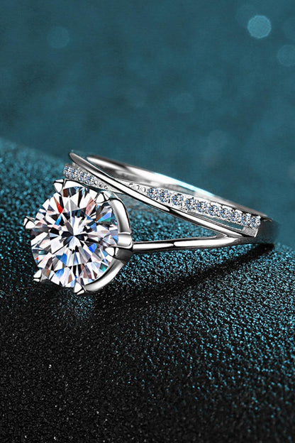 Hazel Blues® | 3 Carat Moissanite 6-Prong Ring