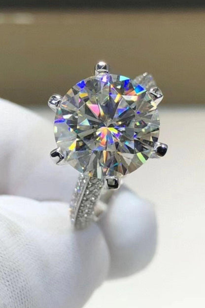 Hazel Blues® | 5 Carat Moissanite 6-Prong Ring