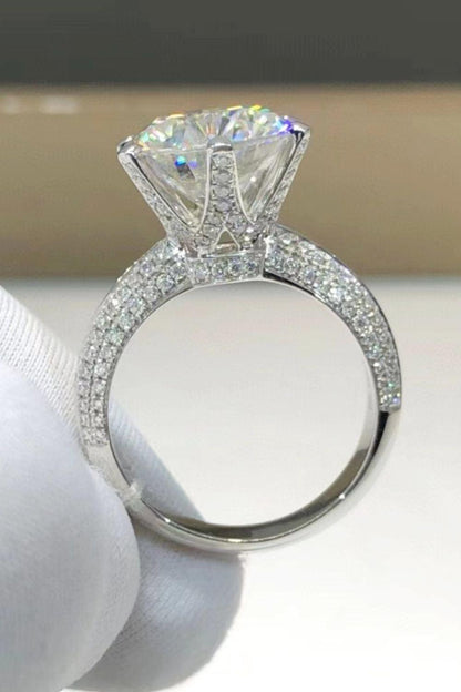 Hazel Blues® | 5 Carat Moissanite 6-Prong Ring