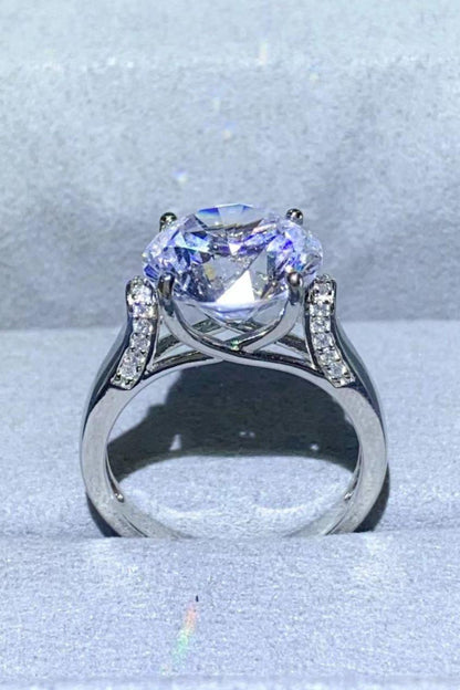Hazel Blues® | 5 Carat Moissanite Platinum-Plated Ring
