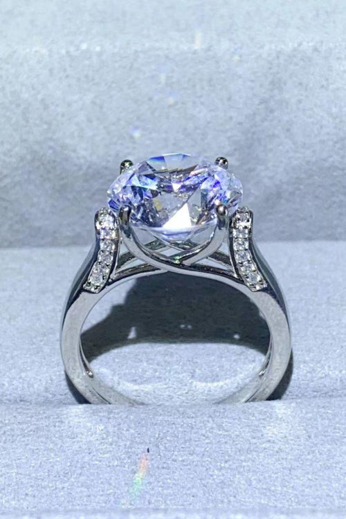 Hazel Blues® | 5 Carat Moissanite Platinum-Plated Ring