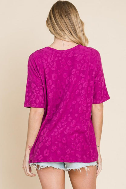 Hazel Blues® | At The Fair Animal Textured Top