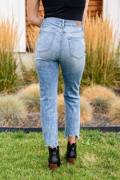 Hazel Blues® | Cityscape Cropped Chew Hem