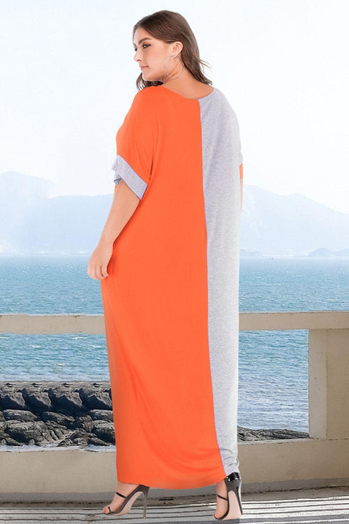 Hazel Blues® | Color Block Tee Dress with Pockets