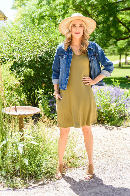 Hazel Blues® | Counting On You T-Shirt Dress