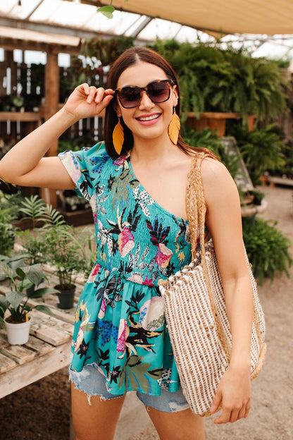 Hazel Blues® | Day Trip Blouse in Emerald