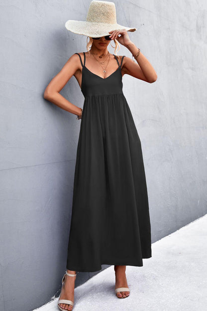 Hazel Blues® | Double Strap Tie Back Dress