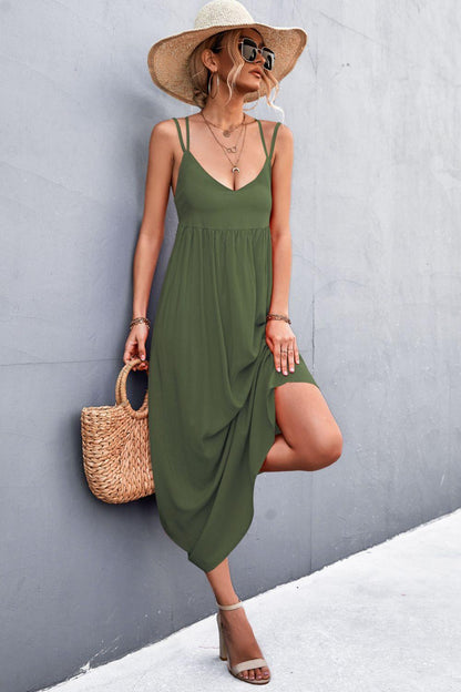Hazel Blues® | Double Strap Tie Back Dress