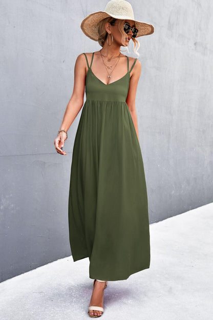 Hazel Blues® | Double Strap Tie Back Dress