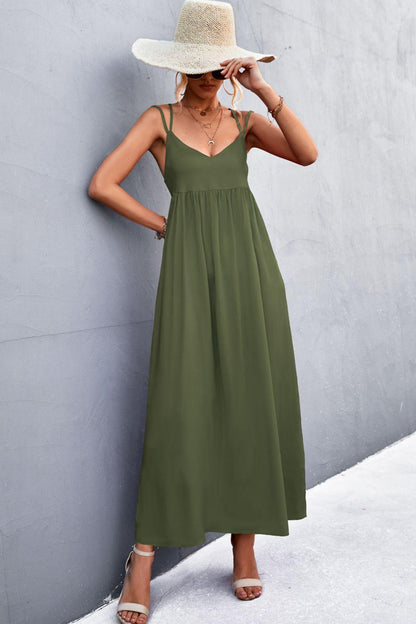 Hazel Blues® | Double Strap Tie Back Dress