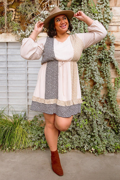 Hazel Blues® | Floral Cuts Dress